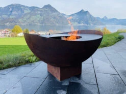 Feuerschale Feu Du Jardin WAVE, Rost -Brunner Grillen Geschaft 01 gartenfeuer wave rost optik