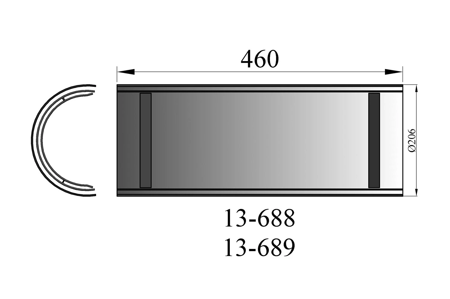 Hitzeschild Doppelwandig Für Rauchrohr Stahl 460 Mm Ø 150 Mm Schwarz 4 Hitzeschild Doppelwandig Für Rauchrohr Stahl 460 Mm Ø 150 Mm Schwarz – Bild 2