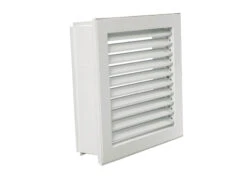 Kaltluftgitter Putzbündig Hochkant Weiß