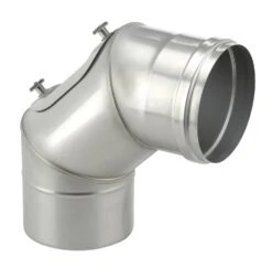 Schornstein Winkel 90° Einwandig Mit Prüföffnung - Eka Complex E