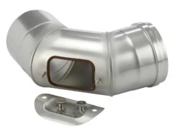 Schornstein Winkel 90° Einwandig Mit Prüföffnung - Eka Complex E -Brunner Grillen Geschaft 118 2