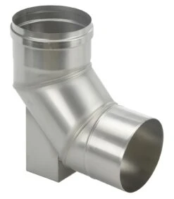 Schornstein Winkel 93° Einwandig Mit Stützfuss - Eka Complex E