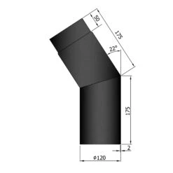Rauchrohrbogen Stahl 22° Schwarz 7 Rauchrohrbogen Stahl 22° Schwarz -Brunner Grillen Geschaft 12 220qs1hihjzdomrn