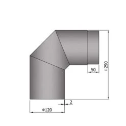 Rauchrohrbogen Stahl 2x 45° Hellgrau -Brunner Grillen Geschaft 12 251vammvgg0w0hpo