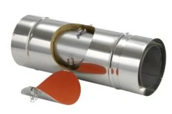 Schornsteinrohr Edelstahl 540 Mm Doppelwandig Mit Prüföffnung - Eka Complex D 25 -Brunner Grillen Geschaft 1211 3