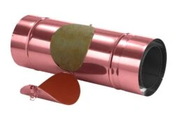 Schornsteinrohr 540 Mm Doppelwandig Mit Prüföffnung Verkupfert - Eka Complex D 25 -Brunner Grillen Geschaft 1212 2