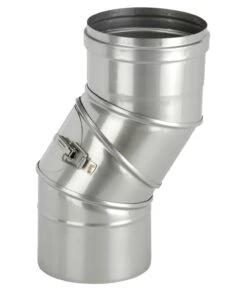 Schornstein Winkel 0-90° Einwandig Mit Prüföffnung - Eka Complex E -Brunner Grillen Geschaft 124 2