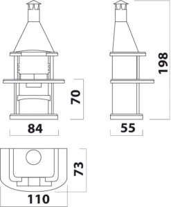 Grillkamin Wellfire ALEGRA Mit Edelstahlhaube 7 Grillkamin Wellfire ALEGRA Mit Edelstahlhaube -Brunner Grillen Geschaft 1250 1