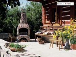 Grillkamin Wellfire LANDAU Rot-braun Mit Natursteinverkleidung 10 Grillkamin Wellfire LANDAU Rot-braun Mit Natursteinverkleidung -Brunner Grillen Geschaft 1252 2