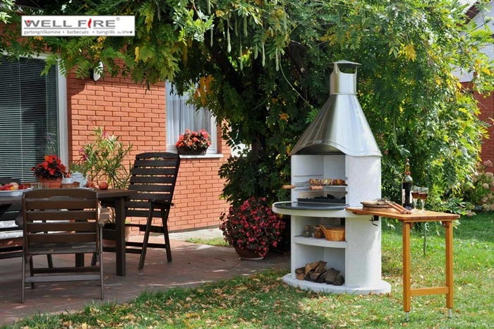 Grillkamin Wellfire DIORA Mit Edelstahlhaube 6 Grillkamin Wellfire DIORA Mit Edelstahlhaube – Bild 4