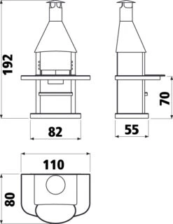Grillkamin Wellfire ARDEA Mit Edelstahlhaube -Brunner Grillen Geschaft 1256 1