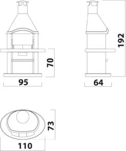 Grillkamin Wellfire DUNA COLORA Mit Edelstahlhaube -Brunner Grillen Geschaft 1258 1