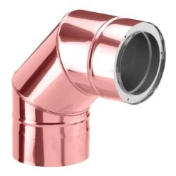 Schornstein Winkel 90° Doppelwandig Verkupfert - Eka Complex D 25