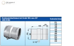 Schornsteinrohr Edelstahl 180 Mm Einwandig Ablauf Und Deckel - Eka Complex E 7 Schornsteinrohr Edelstahl 180 Mm Einwandig Ablauf Und Deckel - Eka Complex E -Brunner Grillen Geschaft 141 1