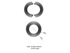 Wandrosette Rauchrohr Stahl Zweiteilig Randbreite 52 Mm Ø 155 Mm Hellgrau -Brunner Grillen Geschaft 143a4454b9590e0d606499eeb5abffe1