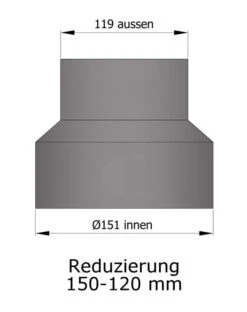 Reduzierung Rauchrohr Stahl Hellgrau, Weit-eng -Brunner Grillen Geschaft 15 910iyrptwkjj1zdq