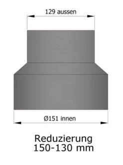 Reduzierung Rauchrohr Stahl Hellgrau, Weit-eng -Brunner Grillen Geschaft 15 915lg0fxrlu66mlf