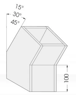 F90 Schacht Bogenelement 30° Aus Kalziumsilikat-Platten - Eka L90 Compact -Brunner Grillen Geschaft 1636 1