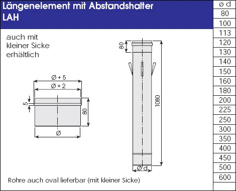 F90 Leichtbauschornstein 9,2 M V4A-Edelstahl NW 80-130 Mm - Eka L90 Compact 17 F90 Leichtbauschornstein 9,2 M V4A-Edelstahl NW 80-130 Mm - Eka L90 Compact – Bild 15