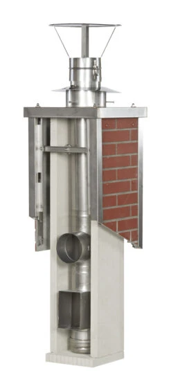 F90 Leichtbauschornstein 10,2 M V4A-Edelstahl NW 140-160 Mm - Eka L90 Compact 24 F90 Leichtbauschornstein 10,2 M V4A-Edelstahl NW 140-160 Mm - Eka L90 Compact -Brunner Grillen Geschaft 1652 0