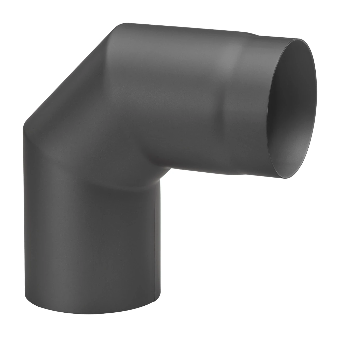 Rauchrohrbogen Stahl 2x 45° Schwarz 3 Rauchrohrbogen Stahl 2x 45° Schwarz