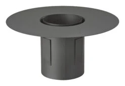 Deckenanschluss Rauchrohr Stahl Ø 150 Mm Schwarz