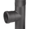 T-Stück Pellet-Ofenrohr Stahl 90° Schwarz, Steckende-Muffe 2 T-Stück Pellet-Ofenrohr Stahl 90° Schwarz, Steckende-Muffe -Brunner Grillen Geschaft 2139 0