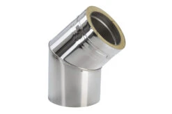 Schornstein Winkel 45° Statisch Doppelwandig - Eka Cosmos D 25