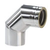 Schornstein Winkel 90° Doppelwandig - Eka Cosmos D 25