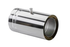 Schornsteinrohr Edelstahl 360 Mm Doppelwandig Mit Messstutzen - Eka Cosmos D 25 -Brunner Grillen Geschaft 2200 150 lm liegend 2