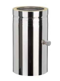 Schornsteinrohr Edelstahl 360 Mm Doppelwandig Mit Messstutzen - Eka Cosmos D 25 -Brunner Grillen Geschaft 2200 150 lm stehend s