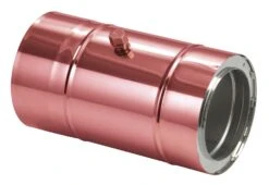 Schornsteinrohr 150 Mm Doppelwandig Mit Messstutzen Verkupfert - Eka Complex D 25