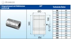 Schornsteinrohr 150 Mm Doppelwandig Mit Messstutzen Verkupfert - Eka Complex D 25 -Brunner Grillen Geschaft 226 1