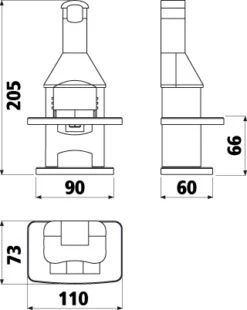 Grillkamin Wellfire NOVA Braun Mit Betonhaube Und Beistelltisch 10 Grillkamin Wellfire NOVA Braun Mit Betonhaube Und Beistelltisch -Brunner Grillen Geschaft 2293 1