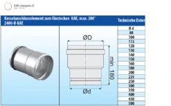 Kesselanschluss Edelstahl Einwandig - Eka Complex E -Brunner Grillen Geschaft 235 1