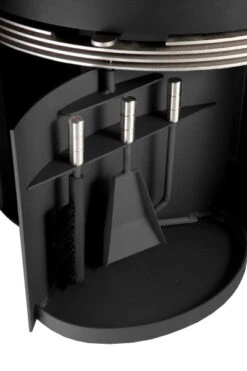 Kaminbesteck Holzfachtür TermaTech, Schwarz