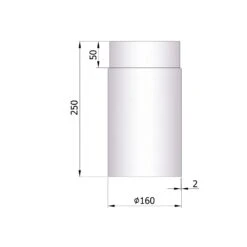 Rauchrohr Stahl 250 Mm Unlackiert -Brunner Grillen Geschaft 26 110gawdjzraechvr