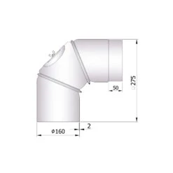 Rauchrohrbogen Stahl Verstellbar 0-90° Unlackiert Mit Tür -Brunner Grillen Geschaft 26 262ldy6afbjq6hcv