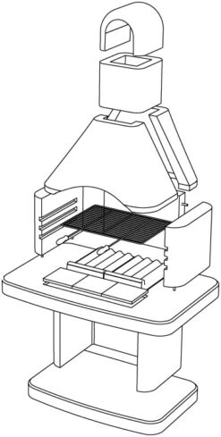 Grillkamin Wellfire SIESTA Braun Mit Betonhaube -Brunner Grillen Geschaft 27845cb8eb6172e5ad911eaffdf08927