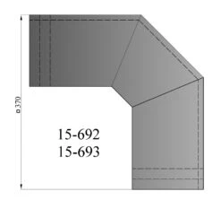Hitzeschild Doppelwandig Für Rauchrohrbogen Stahl 2x 45° Ø 150 Mm Schwarz -Brunner Grillen Geschaft 2950 2