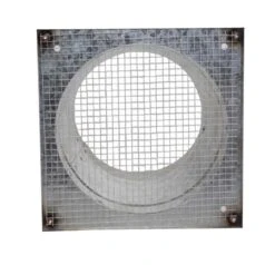 Außenluftgitter 23 X 23 Cm Mit Anschlussstutzen Weiß -Brunner Grillen Geschaft 3115 1