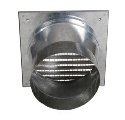 Außenluftgitter 23 X 23 Cm Mit Anschlussstutzen Weiß -Brunner Grillen Geschaft 3115 2