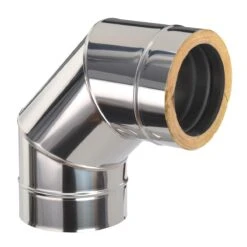 Schornstein Winkel 90° Doppelwandig - Eka Chromos D 25 -Brunner Grillen Geschaft 346af6d7f93a7d3aba506e81bda1ed45