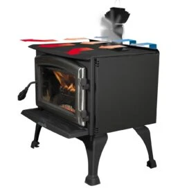 Kaminofen Ventilator Ecofan 812 KBX AirMax, Schwarz-silber -Brunner Grillen Geschaft 3489 3