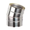 Schornstein Winkel 15° Doppelwandig - Eka Chromos D 25