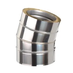 Schornstein Winkel 15° Doppelwandig - Eka Chromos D 25