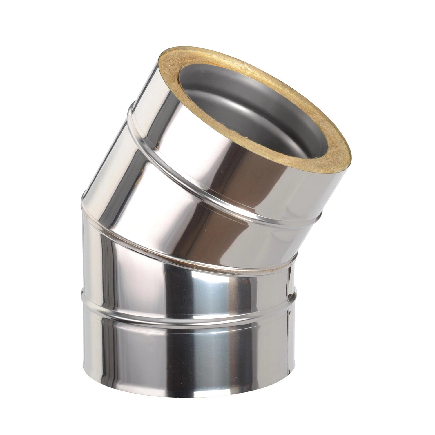 Schornstein Winkel 30° Doppelwandig - Eka Chromos D 25 3 Schornstein Winkel 30° Doppelwandig - Eka Chromos D 25