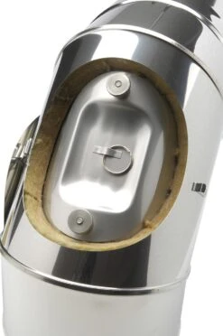 Schornstein Winkel 90° Doppelwandig Mit Prüföffnung - Eka Chromos D 25 -Brunner Grillen Geschaft 3924 3