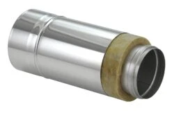 Schornsteinrohr Edelstahl 360 Mm Doppelwandig Kürzbar - Eka Complex D 50