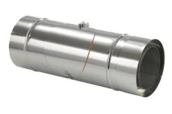 Schornsteinrohr Edelstahl 540 Mm Doppelwandig Mit Prüföffnung - Eka Complex D 50 -Brunner Grillen Geschaft 3936 1